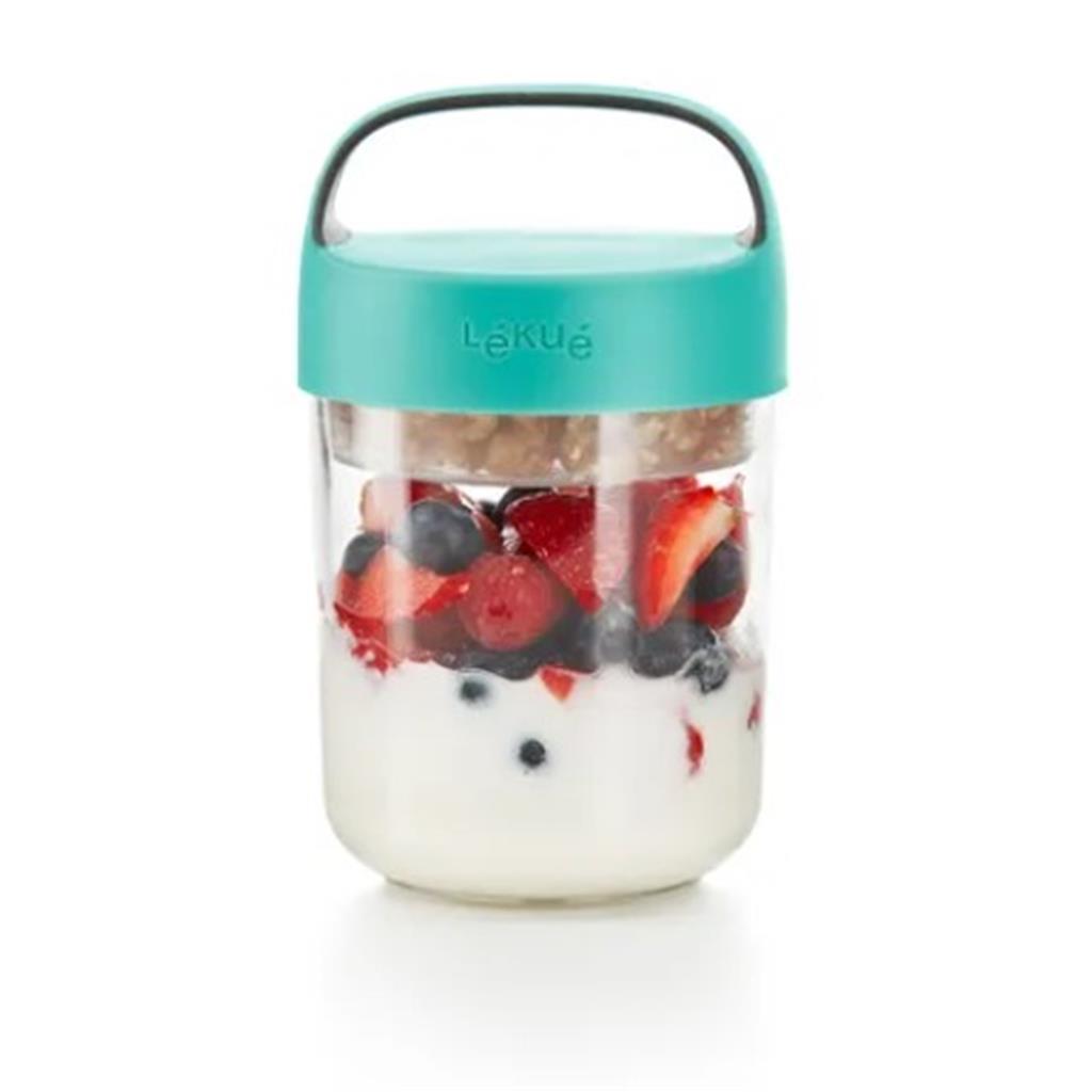 JAR TO GO 400ml TURQUESA LEKUE 92x92xh148 100% HERMETICS (1 UD)