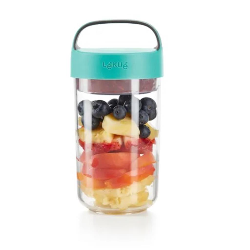 JAR TO GO 600ml TURQUESA LEKUE 92x92xh188 100% HERMETICS (1 UD)