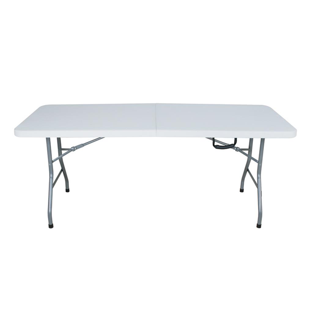 TAULA PLEGABLE RESINA/ACER 180x75xh.74cm ESTRUCTURA METAL.LICA I TABLERO POLIETILE (1 UD)
