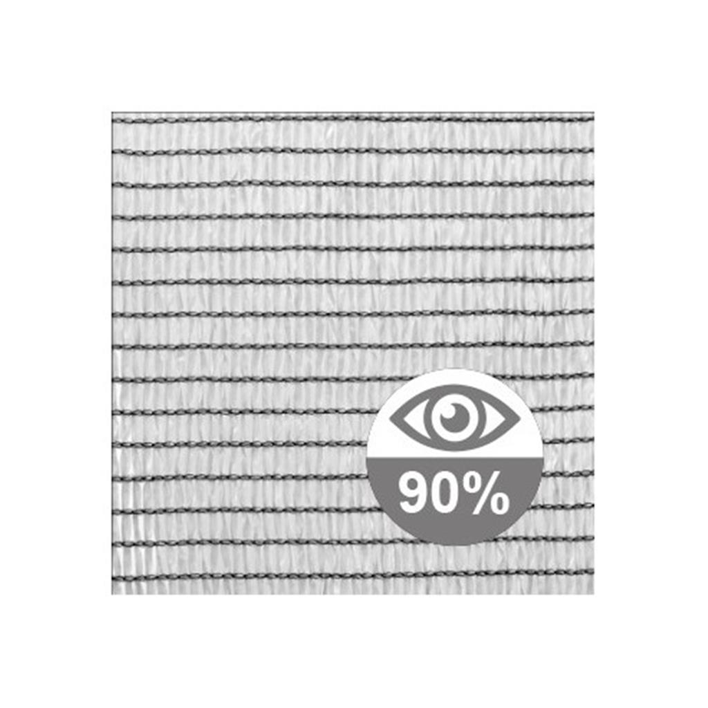 MALLA OCULTACIO 90% BLANCA 2x10mt PE/RF ROMBULL (1 RL)