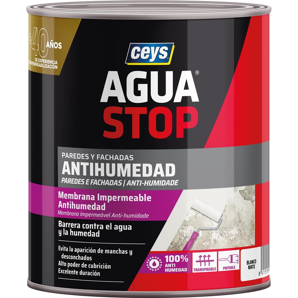 AGUASTOP INTERIOR CEYS 750ml PINTURA IMPERMEABLE (1 UD)