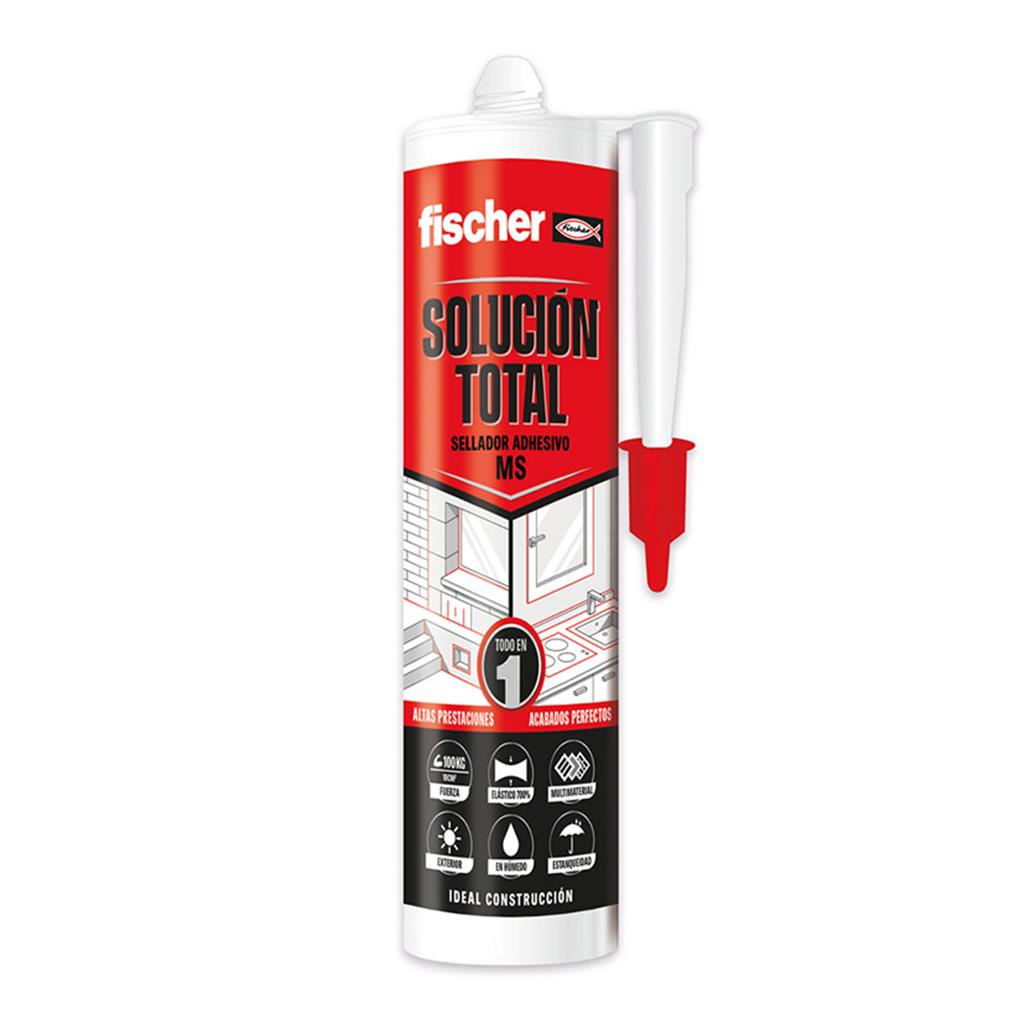 MS FISCHER SOLUCIO TOTAL BLANC 290ml MULTIMATERIAL ENGANXA,REPARA I SELLA (1 UD)