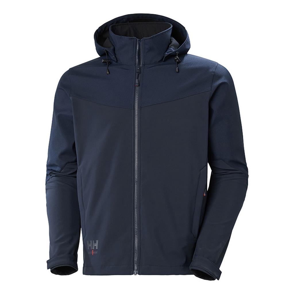 JAQUETA SOFTSHELL HOODED HH MOD.OXFORD NAVY (1 UD)