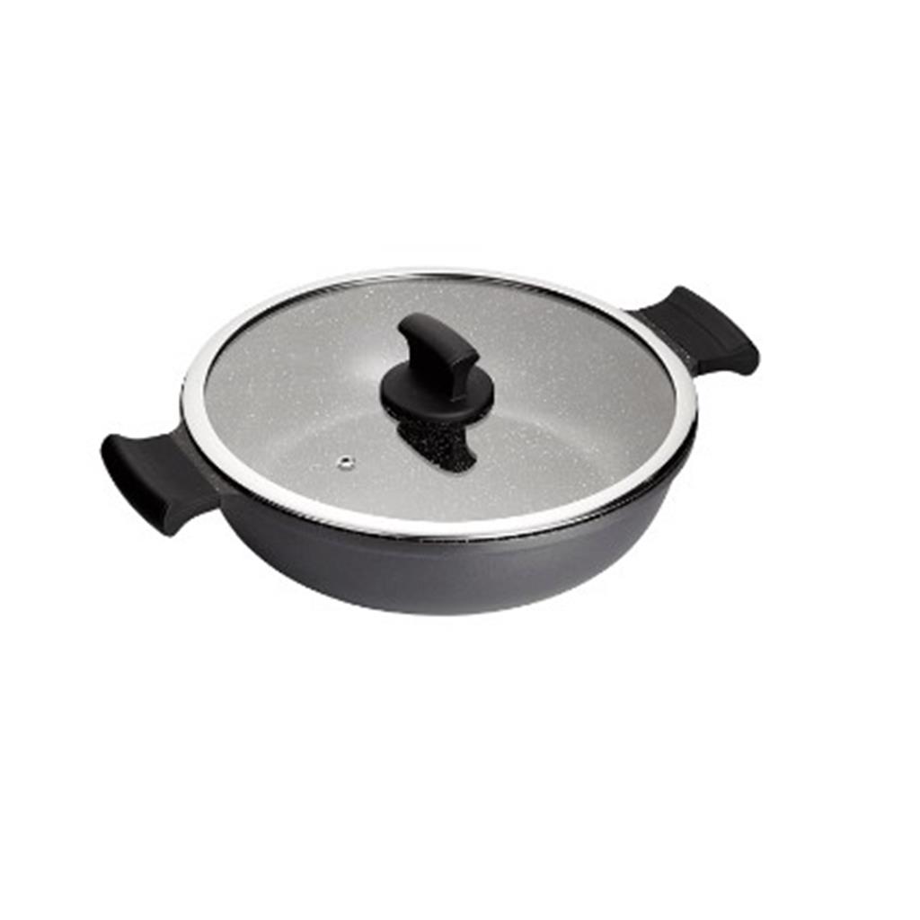 CASSOLA BAIXA INOXIBAR MOD.ABSOLUT BLACK Diam.28cm (1 UD)