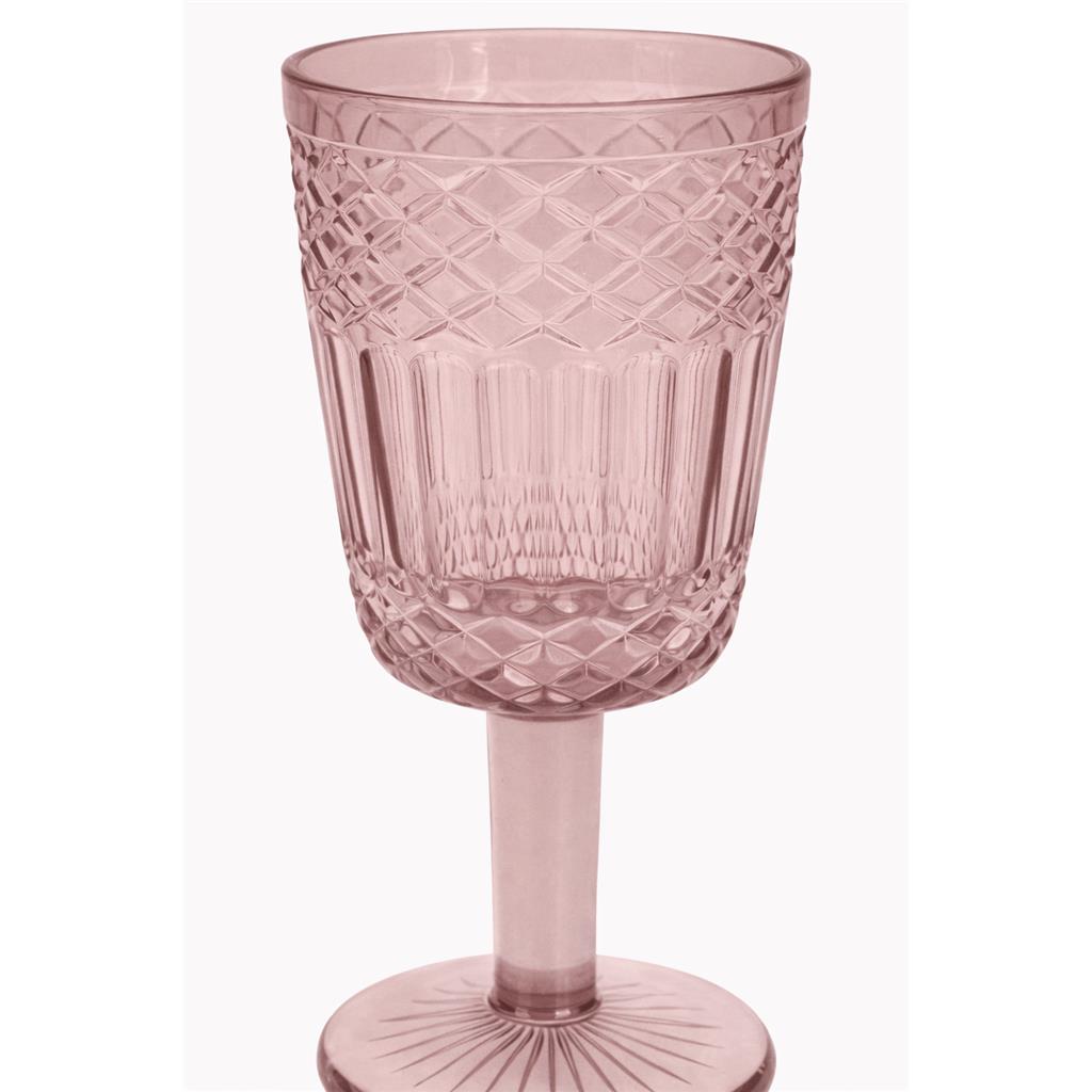 COPA VIDRE TREBALLAT COLOR ROSA DH&G (1 UD)