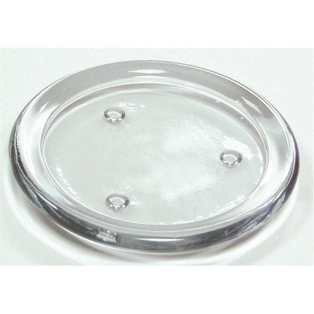 PLATET/PORTAESPELMES DE VIDRE PETIT TRANSPARENT Diam.11x1.5cm AMBIENTE (1 UD)