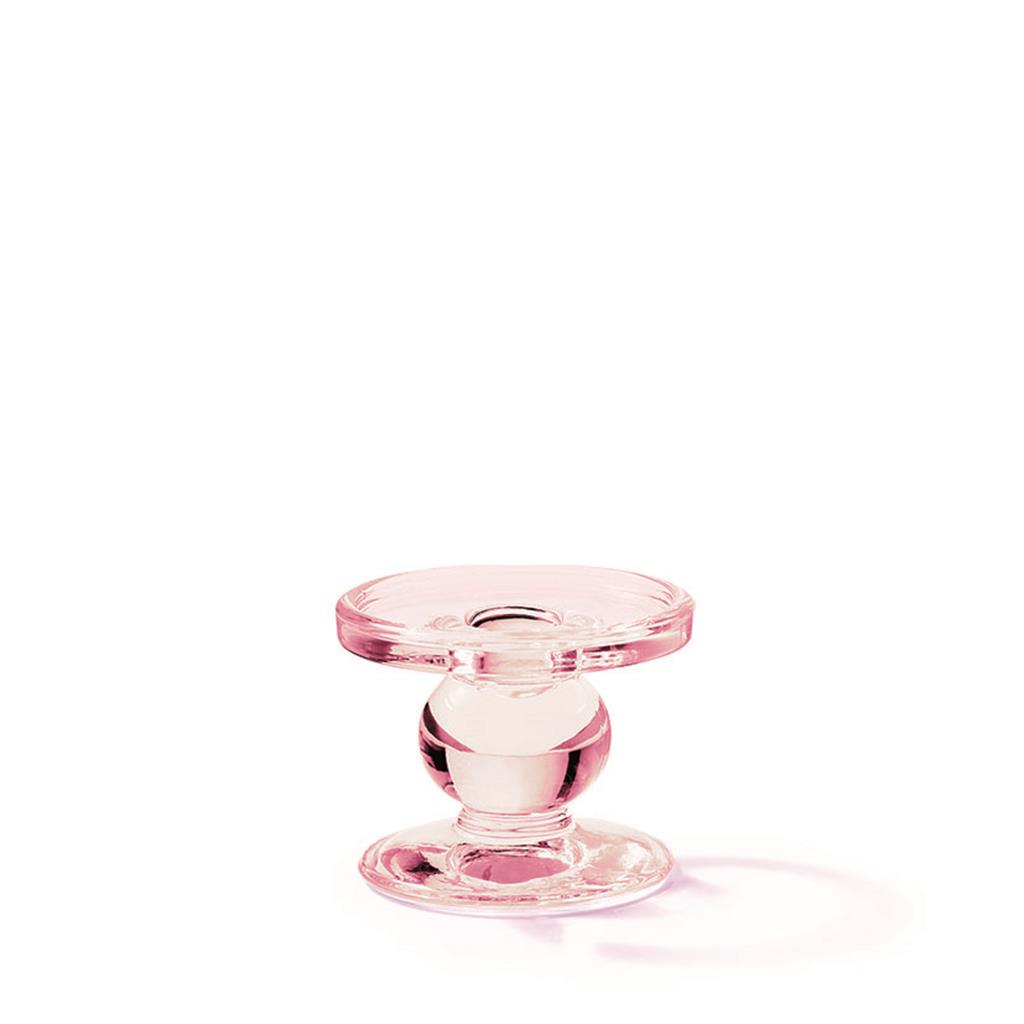 PORTAESPELMES DE VIDRE ROSA PETIT Diam.9xh7cm AMBIENTE (1 UD)