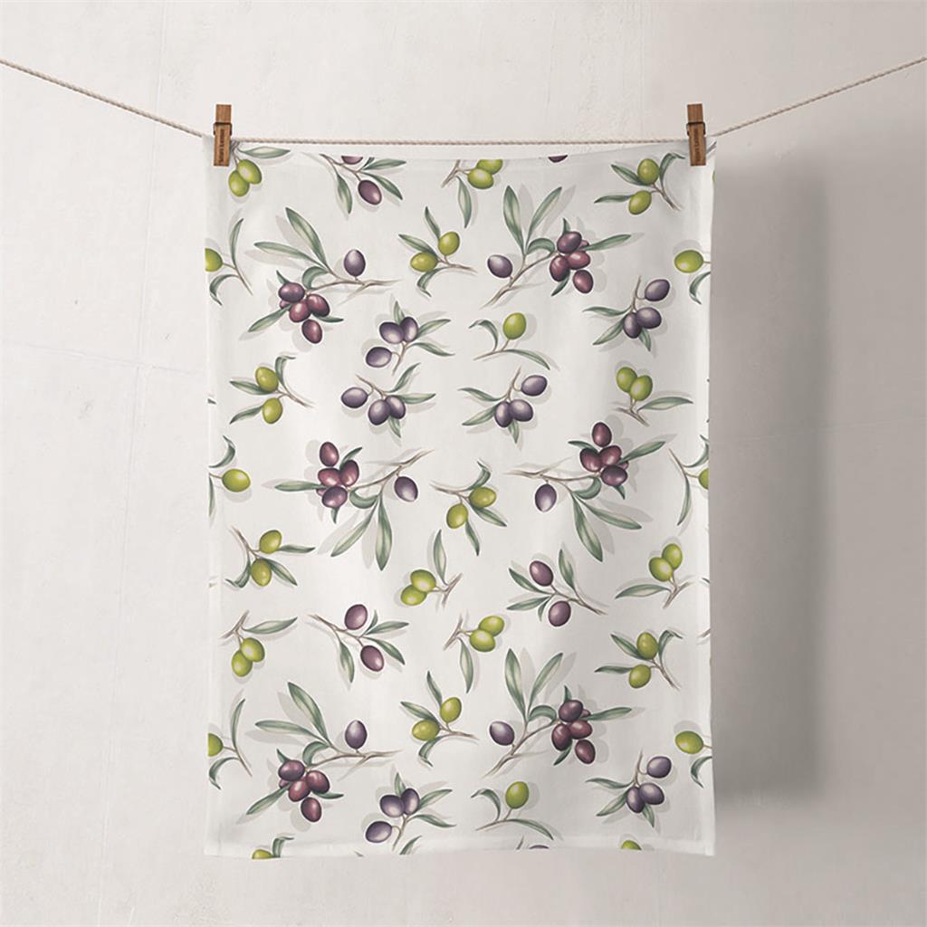 DRAP CUINA 50x70cm KITCHEN TOWEL MOD.DELICIOUS OLIVES AMBIENTE (1 UD)