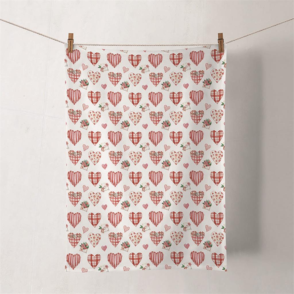 DRAP CUINA 50x70cm KITCHEN TOWEL MOD.LOVELY HEARTS AMBIENTE (1 UD)