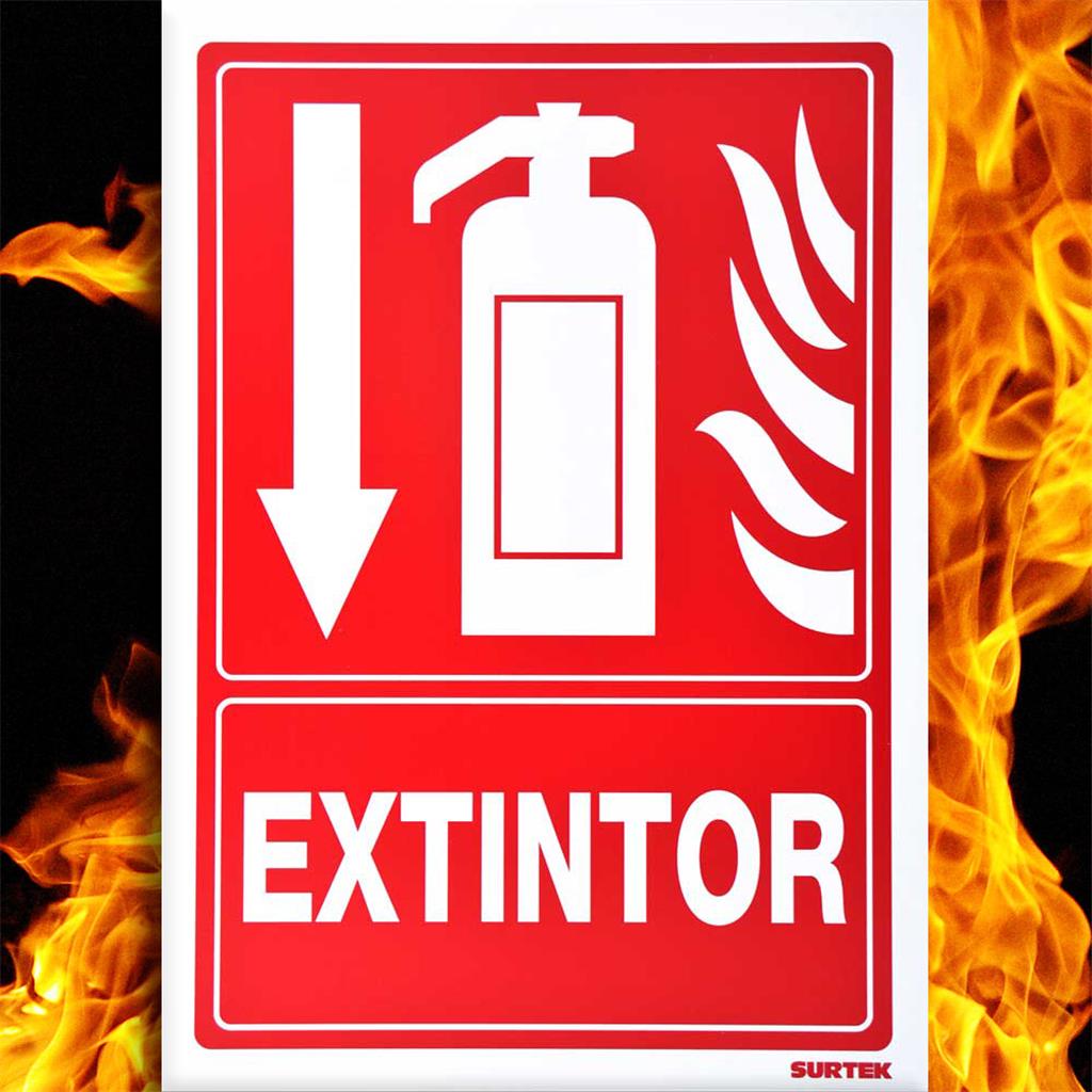 CARTELL SENYALITZACIO INCENDIS EXTINTOR 210x300 AMIG 10050 (1 UD)