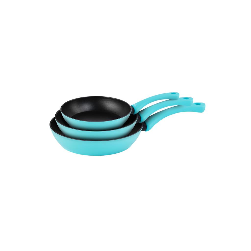 PACK 3 PAELLA/SARTEN INOXIBAR MOD.RAINBOW BLUE 18-22-26cm (1 PQ)