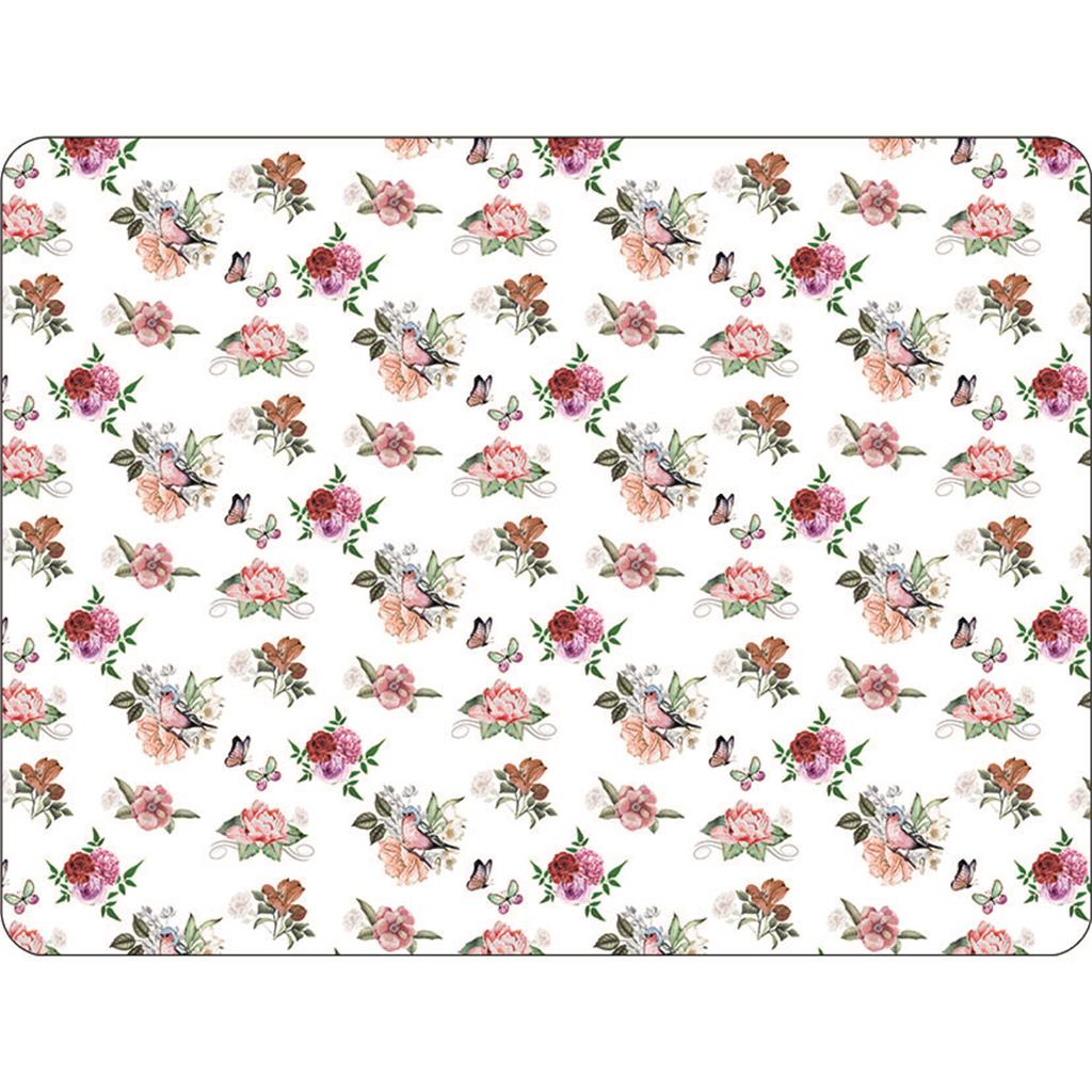 INDIVIDUAL 30x40 PLACEMAT MOD.CHARLOTTE WHITE AMBIENTE 83%PVC 17%POLYESTER (1 UD)