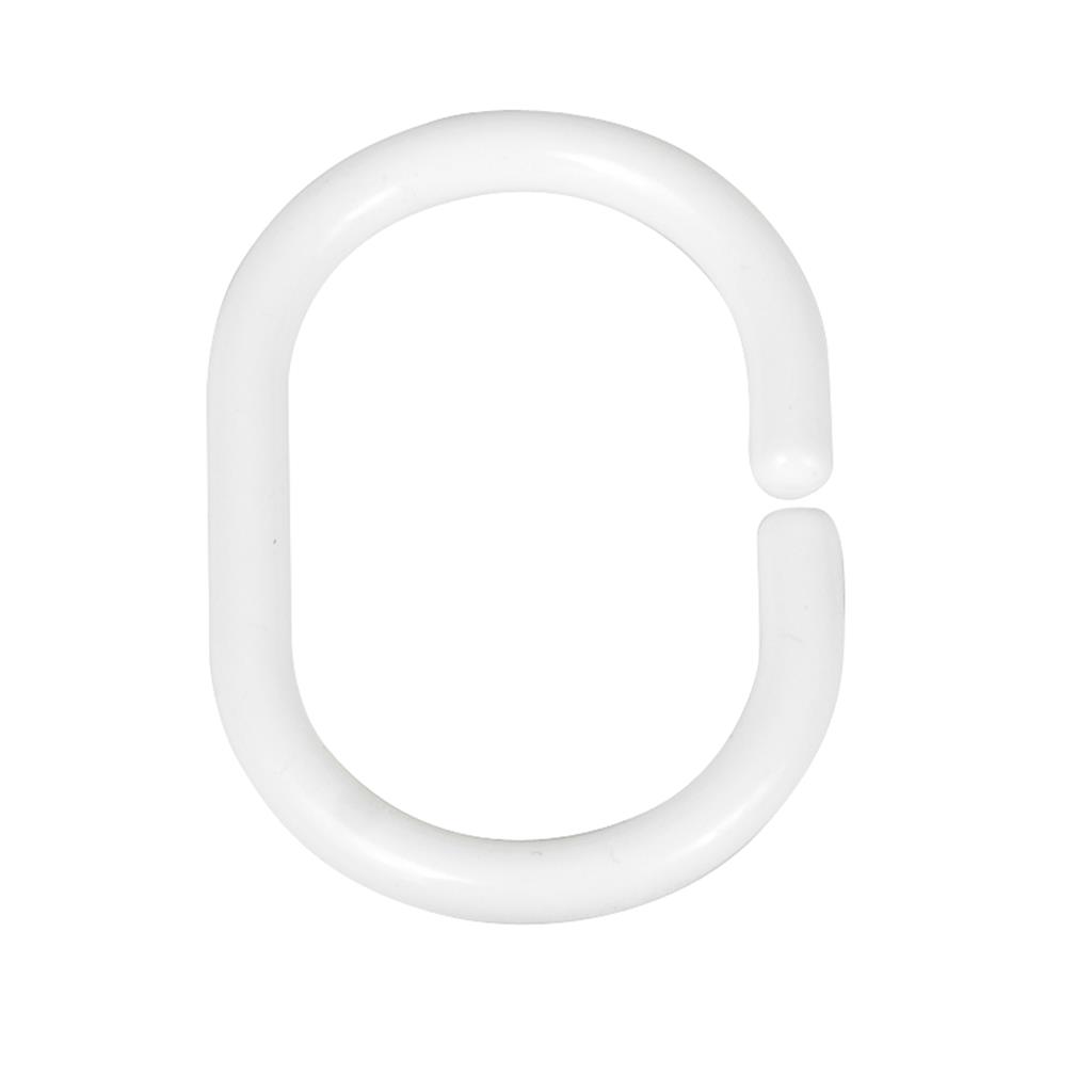 ANELLES BLANQUES PER CORTINA WENKO Pq.12uds (1 PQ)
