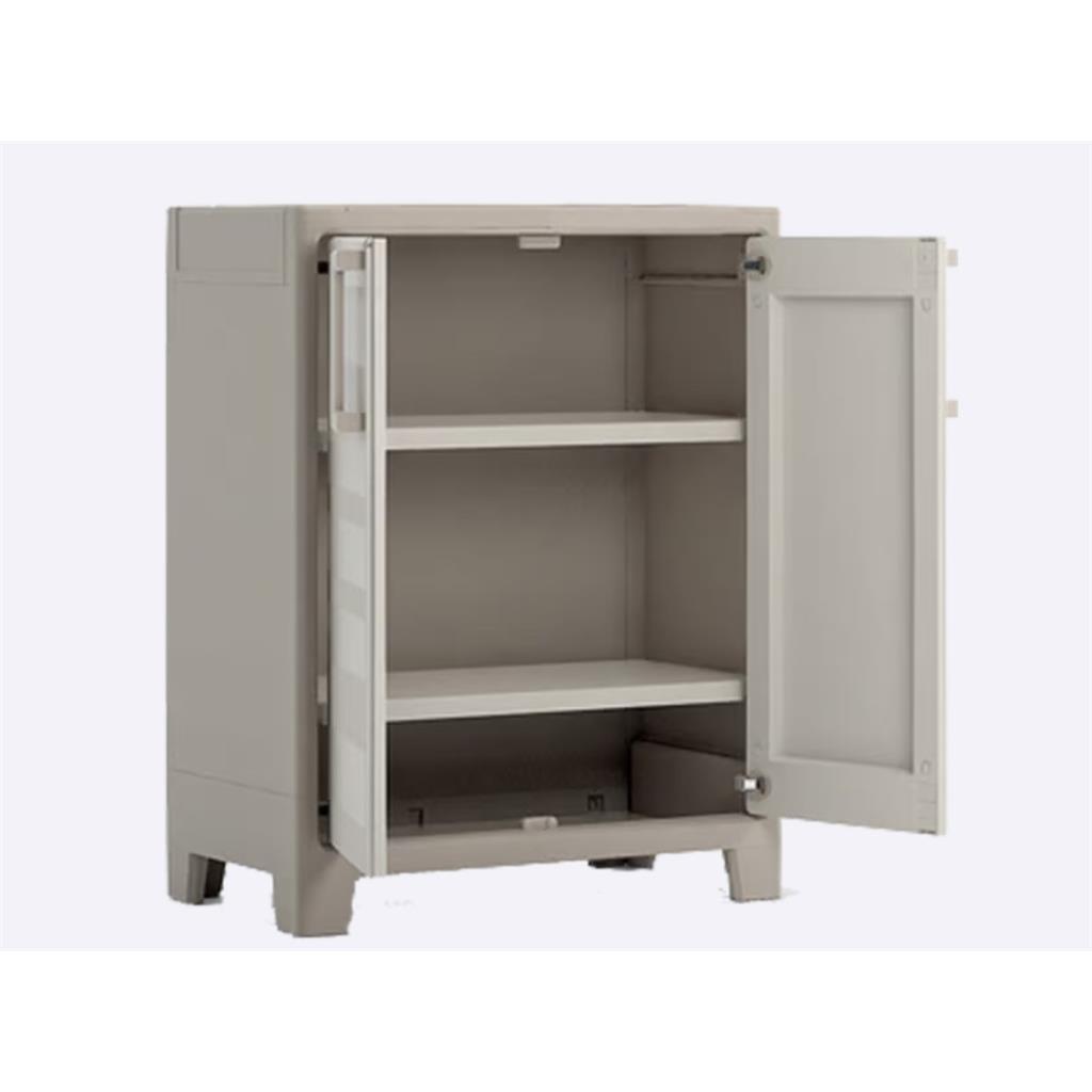 ARMARI EXTERIOR BAIX MOD.GULLIVER CURVER KETER 80x44x100cm BEIX/ARENA (1 UD)