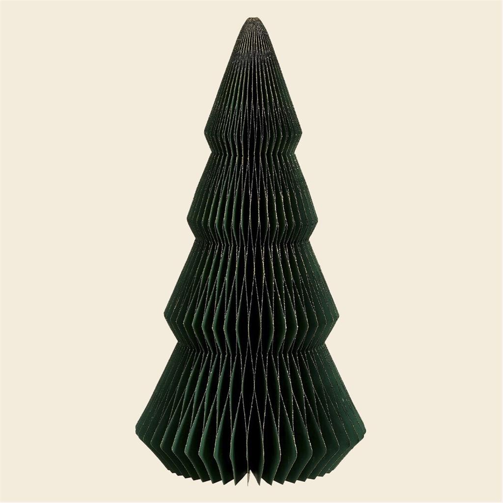 ARBRE NADAL PAPER Diam.22xh45cm VERD PURPURINA FOIMPEX (1 UD)