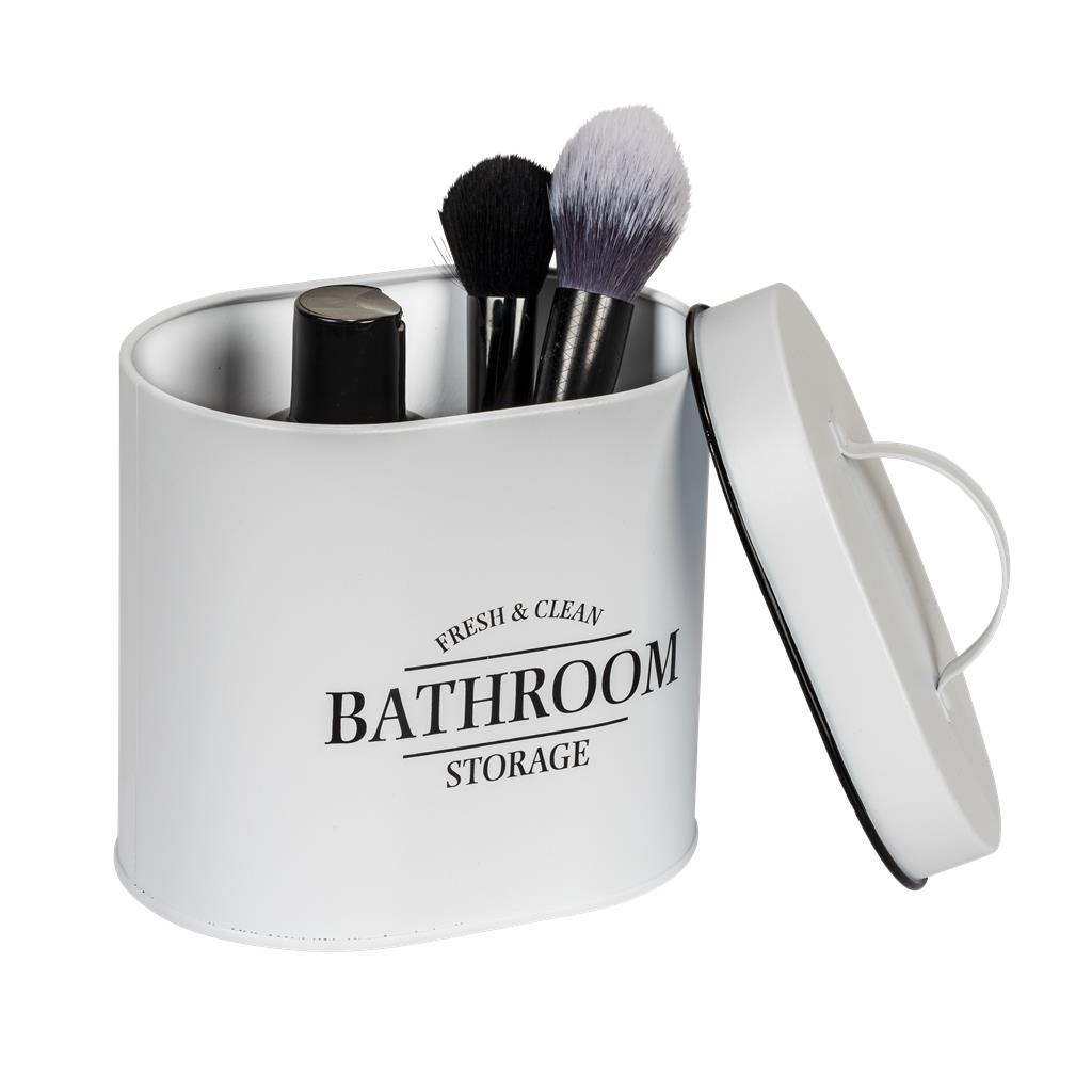 CAIXA OVALADA BLANCA PER A BANY AMB TAPA WENKO MOD. PALI (1 UD)