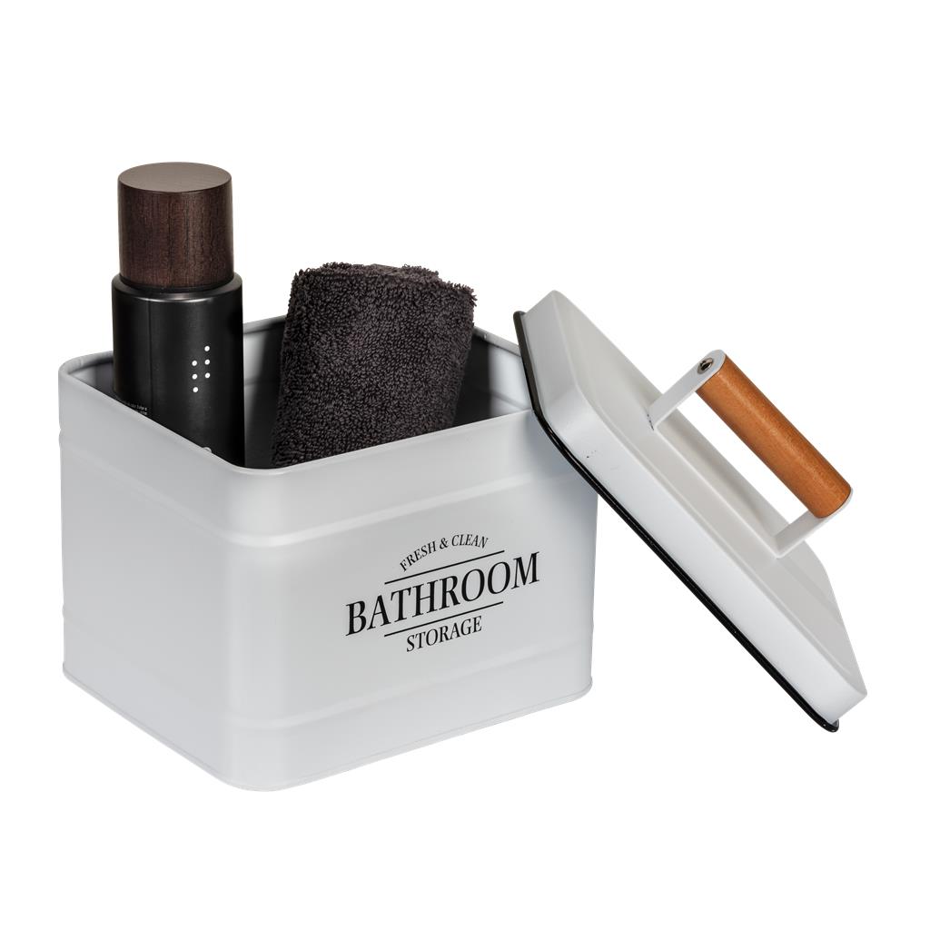 CAIXA QUADRADA BLANCA PER A BANY AMB TAPA WENKO MOD. PALI (1 UD)