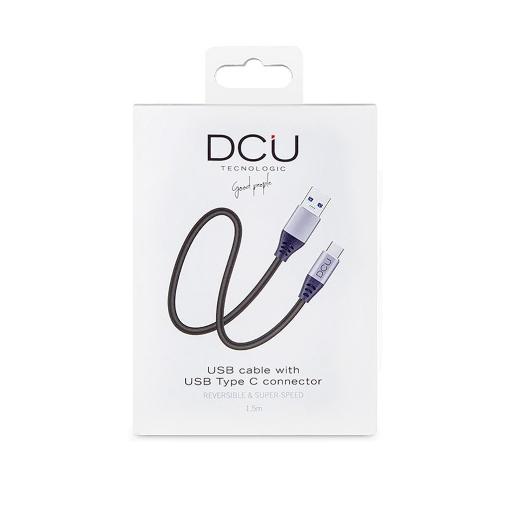 CONEXION USB 3.1 TIPO C - USB TIPO A NEGRO ALUM. 1,5m DCU (1 UD)