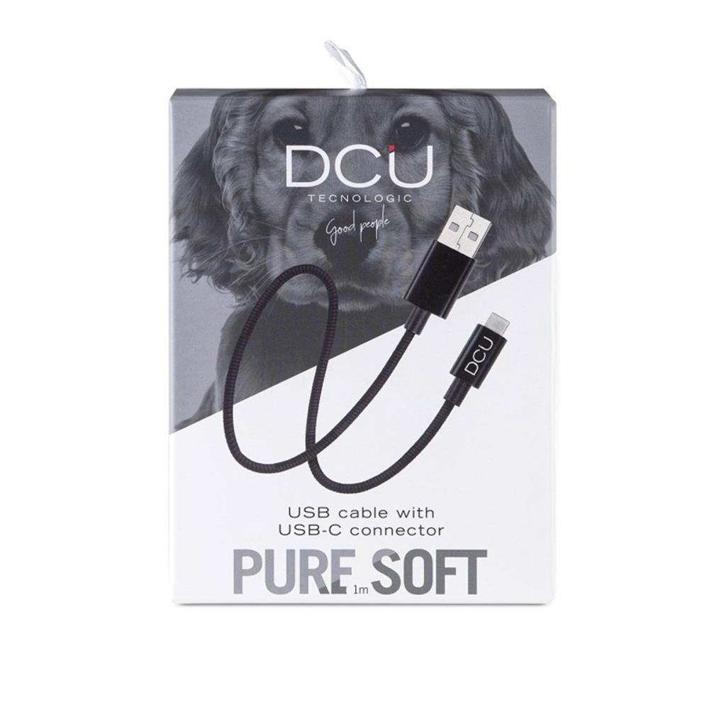 CONEXION USB TIPO C - USB SOFT NEGRO 1m DCU (1 UD)