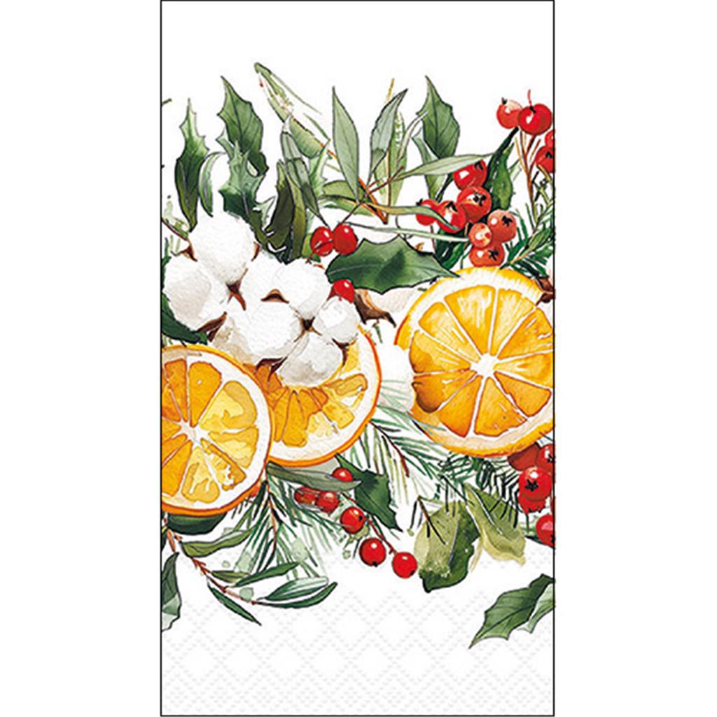 PAQUET 15 TOVALLONS PAPER 33x40cm MOD.WINTER ORANGES FSC MIX AMBIENTE (1 PQ)