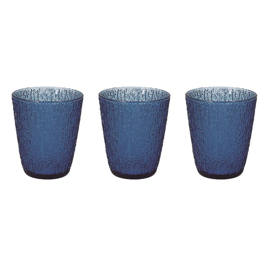 JOC 3 GOTS VIDRE BLAU MOD.DAVOR (1 JC)