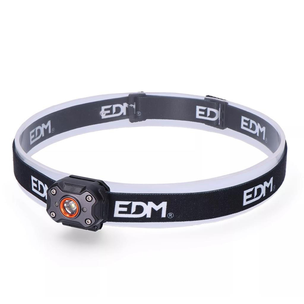 FRONTAL/MINI LLINERNA DE CAP LED 400 LUMEN RECARREGABLE EDM (1 UD)