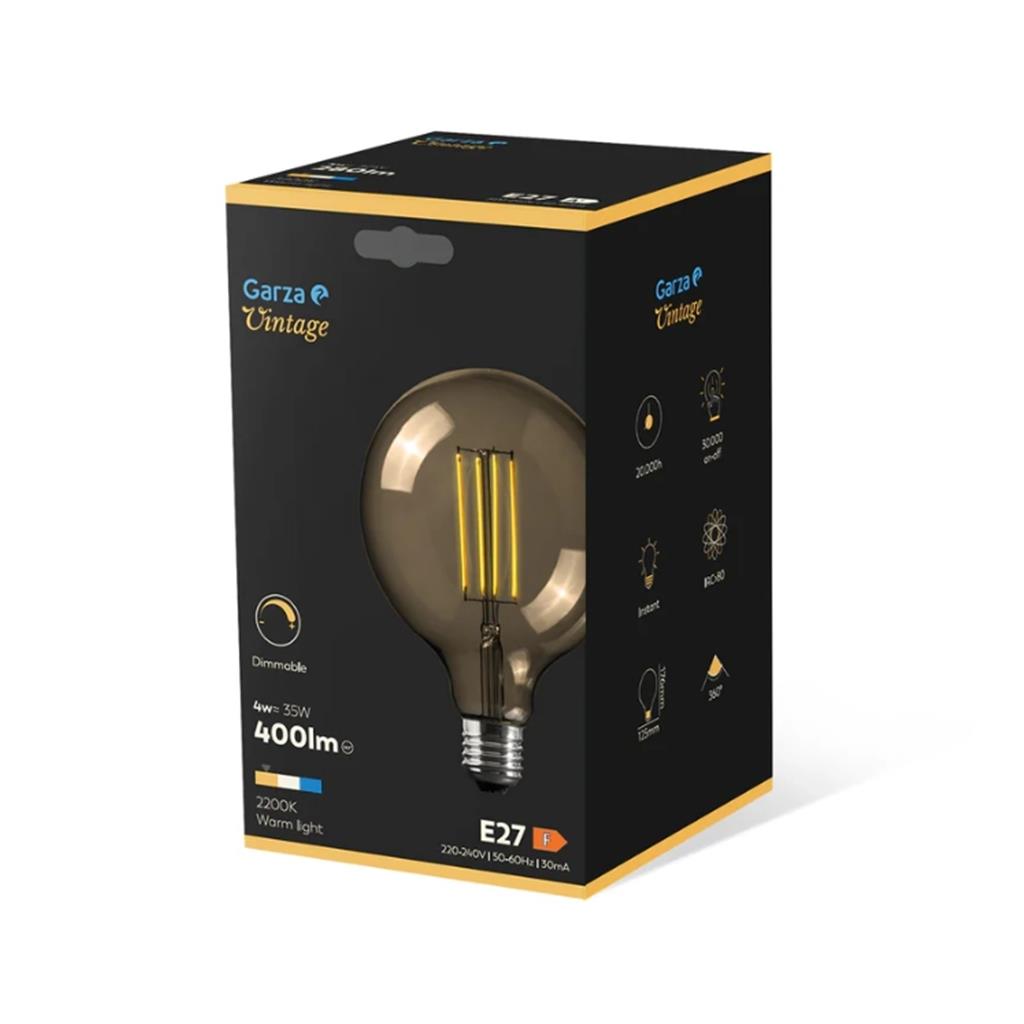 BOMBETA LED GARZA MOD.FILAMENT GOLD 4W E27 280LM 2200&ordm;K VINTAGE EDITION (1 UD)