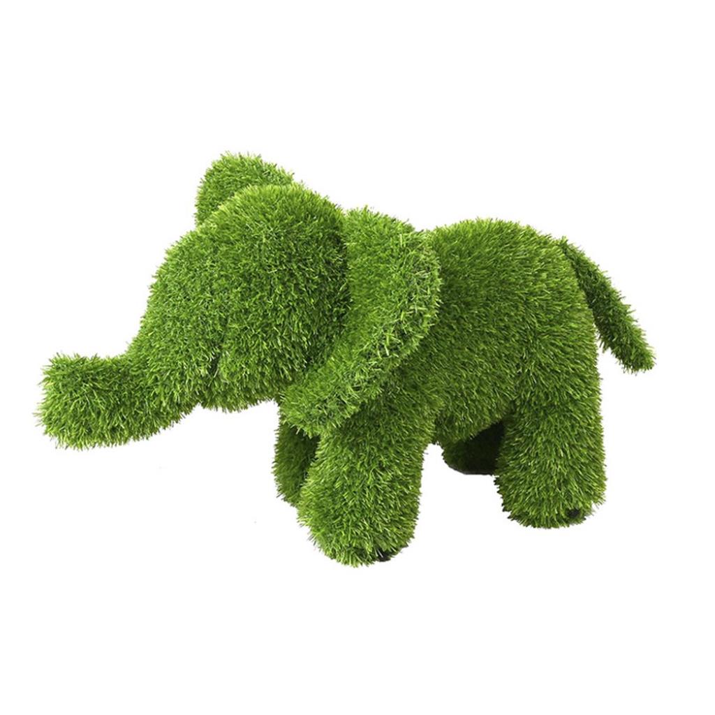 FIGURA AMB GESPA ARTIFICIAL MOD.ELEFANT DE PEU 23x45x29cm FAURA (1 UD)