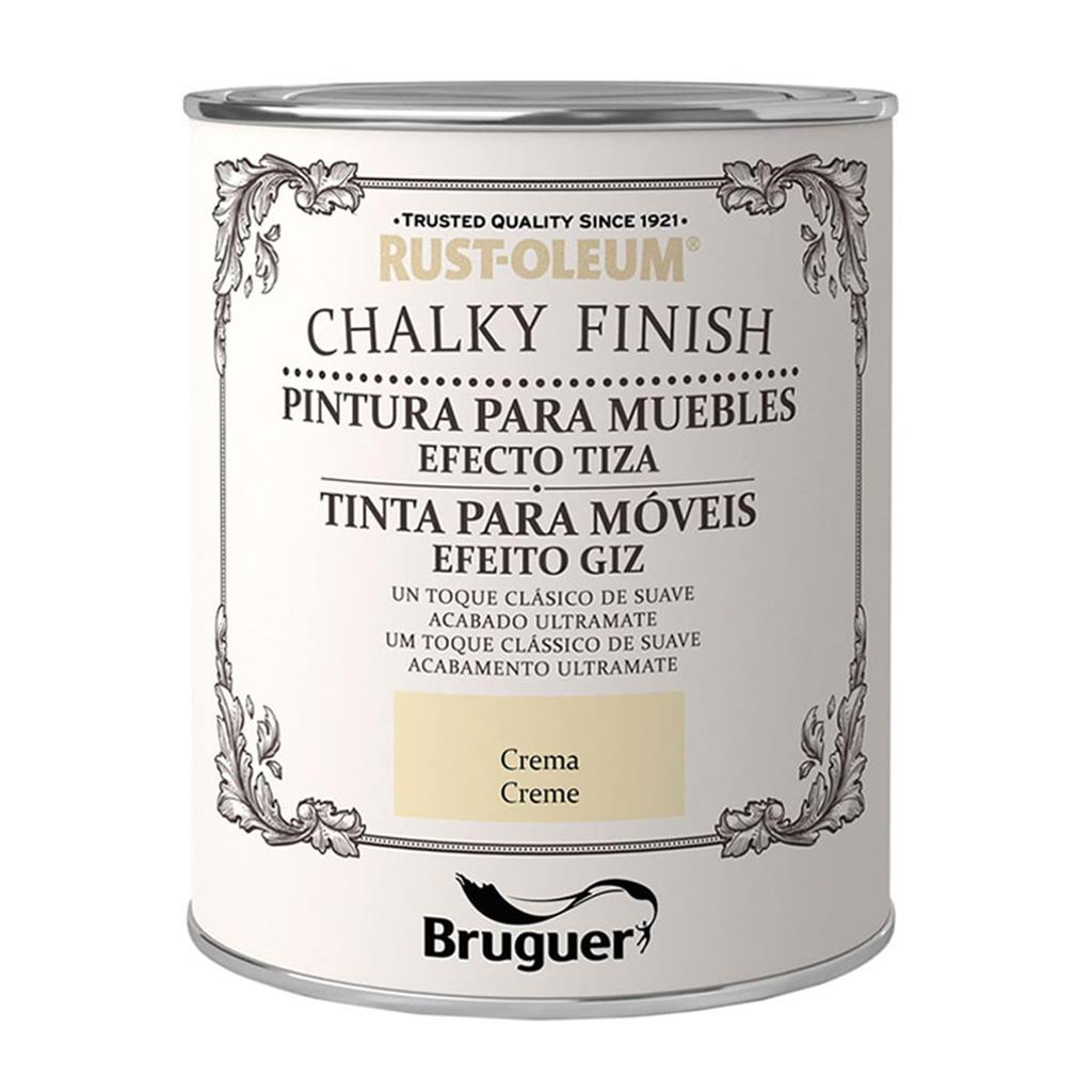PINTURA CHALKY FINISH BRUGUER CREMA 750ml (1 UD)