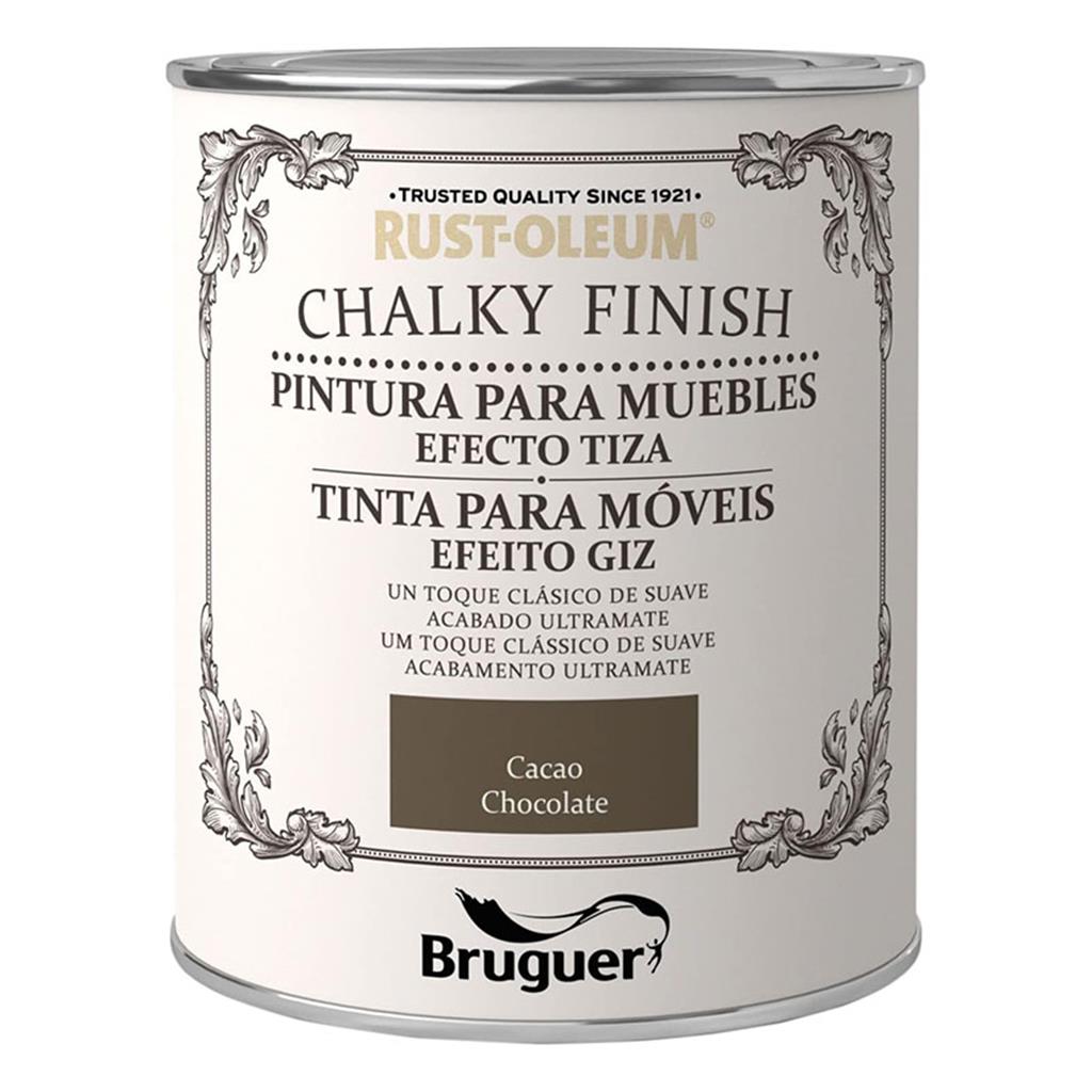 PINTURA CHALKY FINISH BRUGUER CACAO 750ml (1 UD)