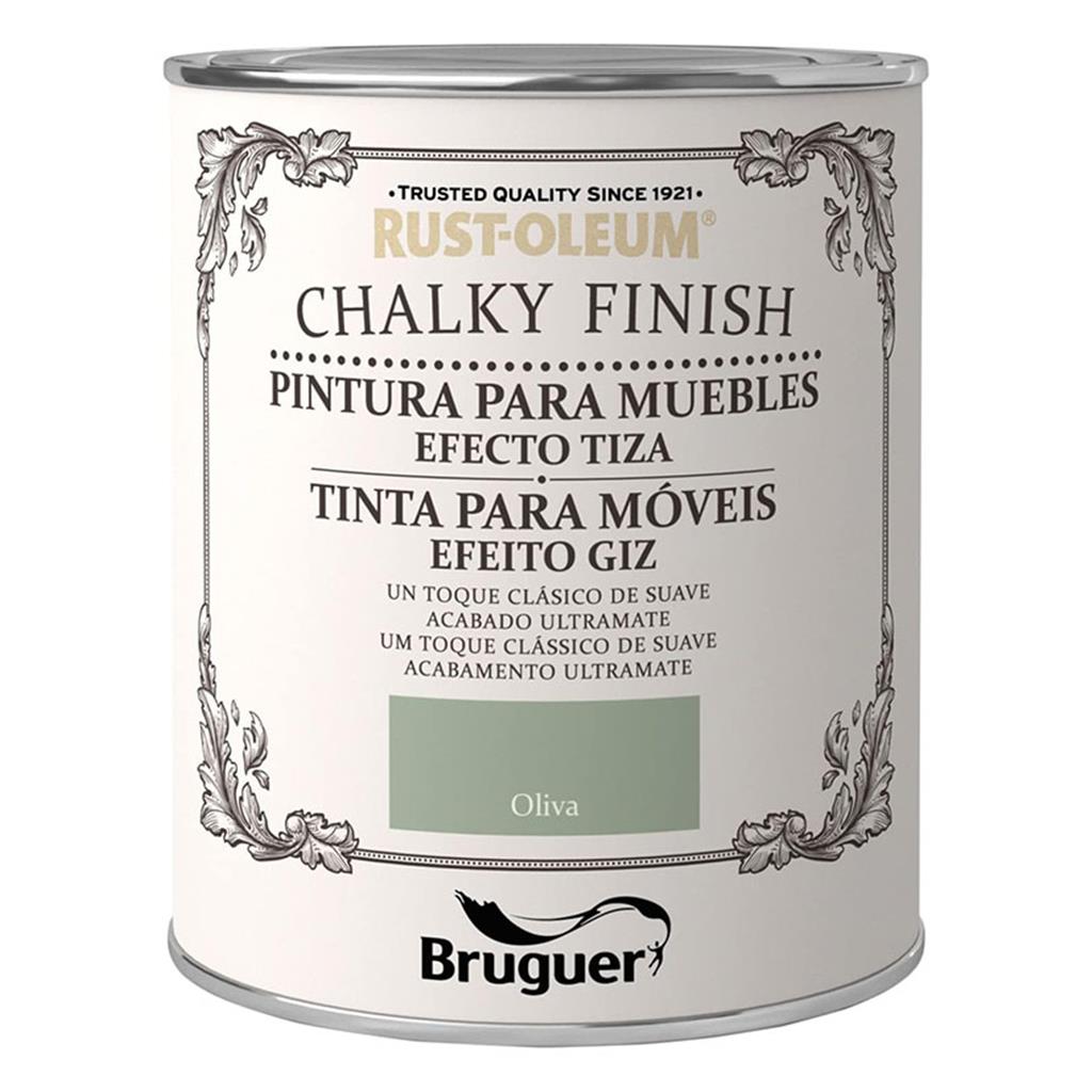 PINTURA CHALKY FINISH BRUGUER OLIVA 750ml (1 UD)