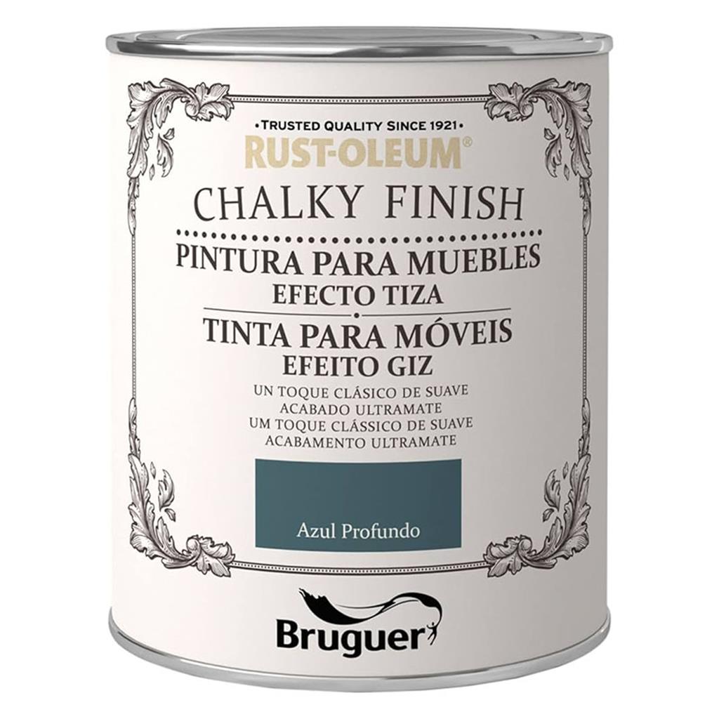 PINTURA CHALKY FINISH BRUGUER AZUL PROFUNDO 750ml (1 UD)