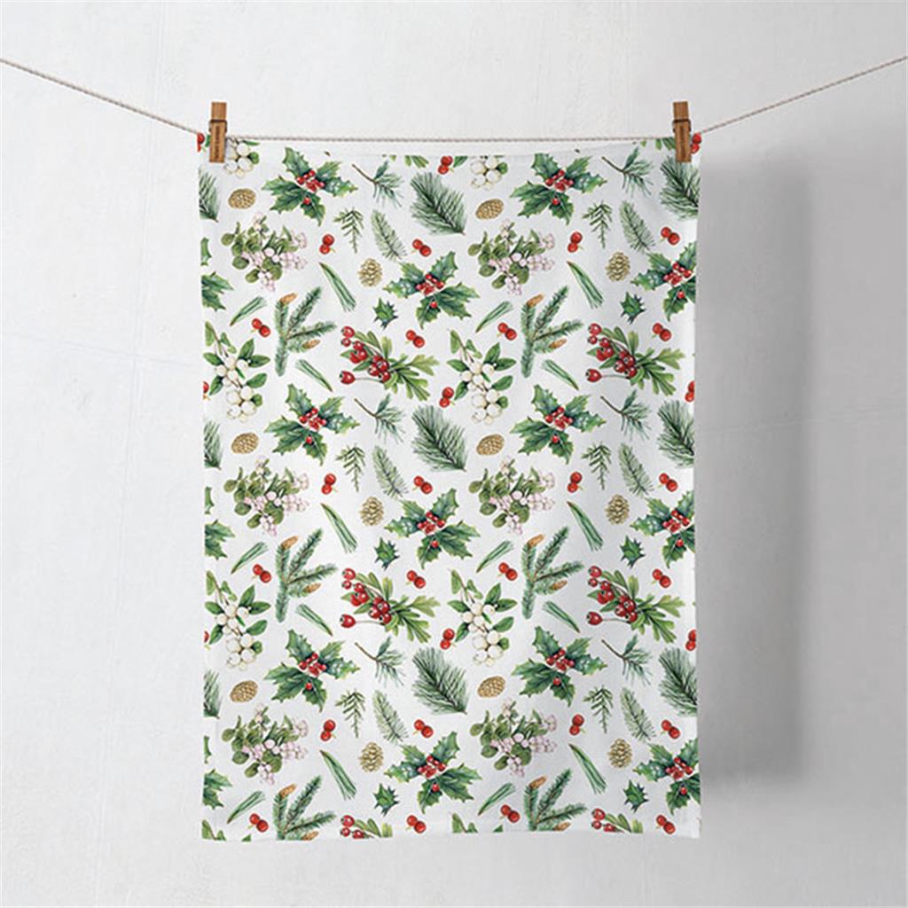 DRAP CUINA 50x70cm SERIE WINTER GREENERY (1 UD)
