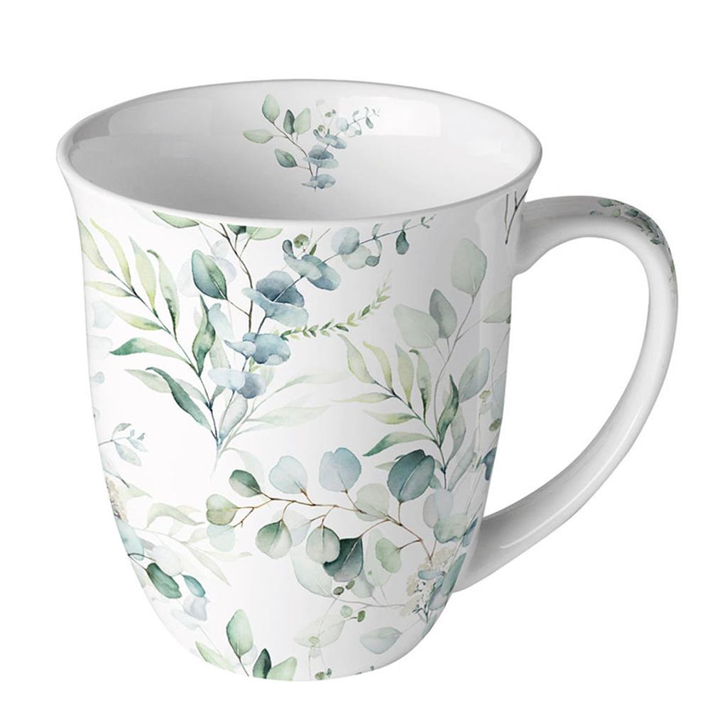 MUG PORCELLANA 0.4lts MOD.EUCALIPTUS AMBIENTE (1 UD)