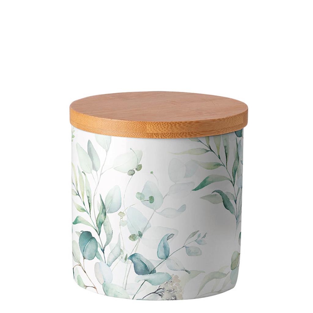 POT PETIT PORCELLANA AMB TAPA MOD.EUCALIPTUS AMBIENTE (1 UD)