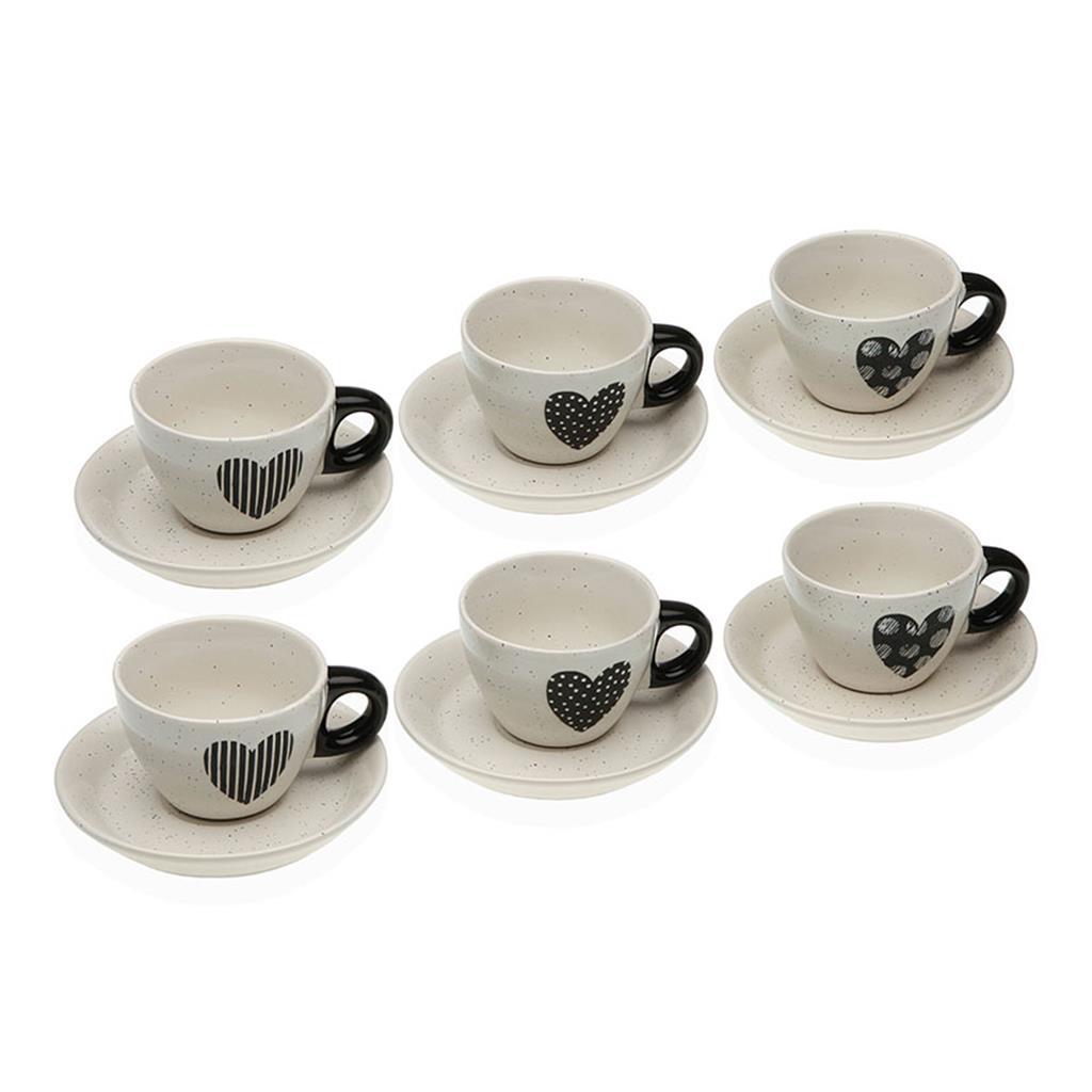 JOC 6 TASSES CAFE AMB PLAT MODEL NATHALIE (1 UD)