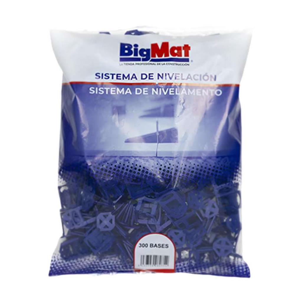 BOSSA DE BASES PLASTIC 0.5mm PER ANIVELLAR BIGMAT 300uds (1 BS)