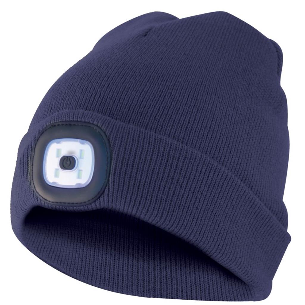 GORRO AMB LLUM LED RECARGABLE VELAMP COLOR BLAU (1 UD)