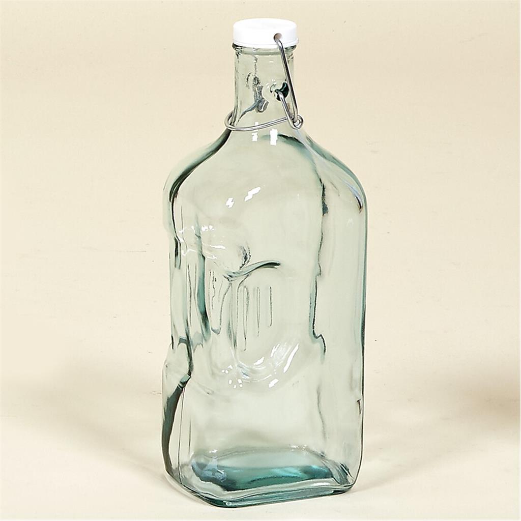 AMPOLLA AIGUA 13xh32cm TRANSPARENT QUADRADA 2lts FOIMPEX (1 UD)