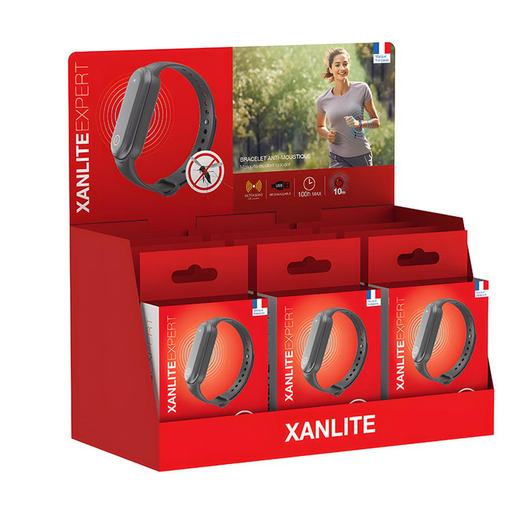 PULSERA AHUYENTADOR MOSQUITS ULTRASONS RECARGABLE USB XANLITEEXPERT (1 UD)