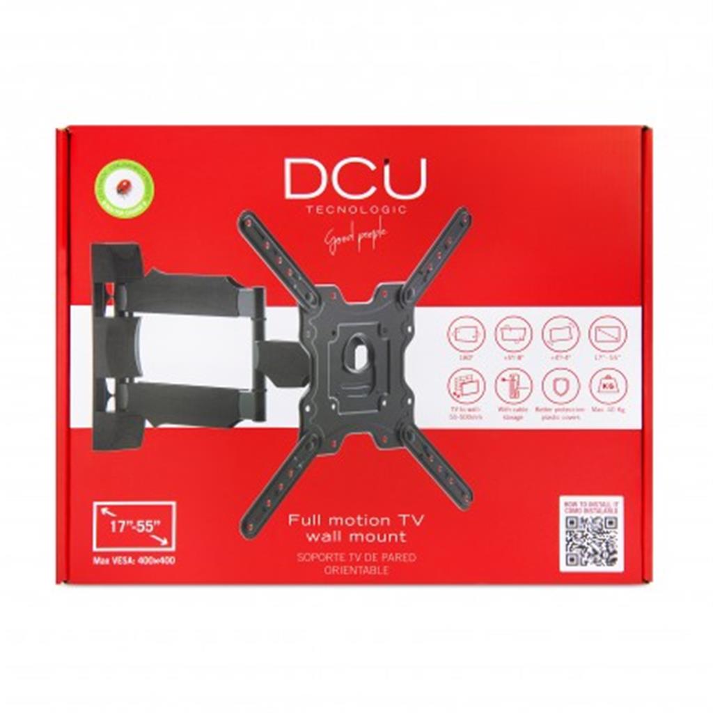 SUPORT TV DCU MOD.FULL MOTION ORIENTABLE 17"-55" 17''-55'' NUEVO (1 UD)