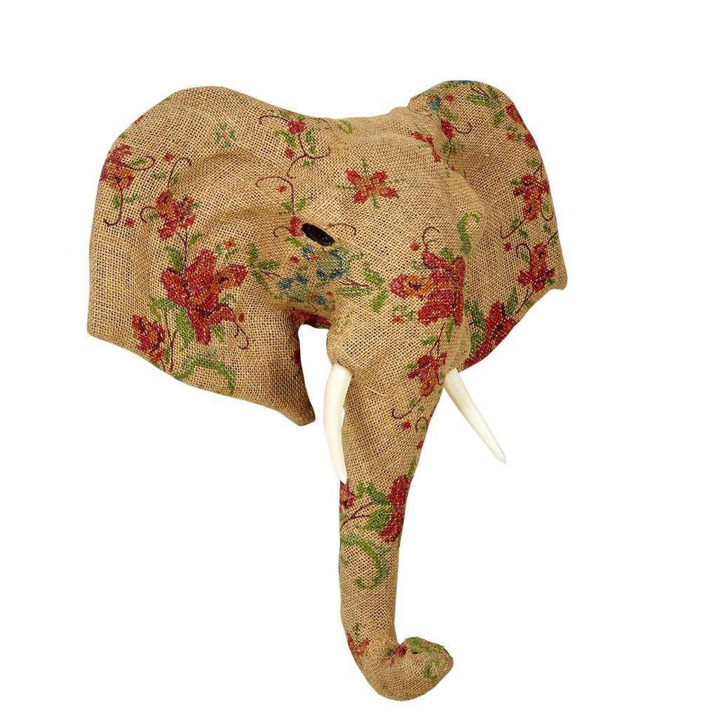 CAP D'ELEFANT YUTE+FLORS DE COLORS 45cm FOIMPEX (1 UD)