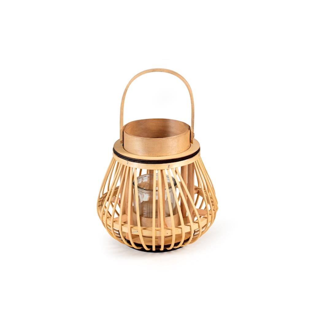 FANAL BAMBU/VIDRE 22xH21cm PENGO (1 UD)