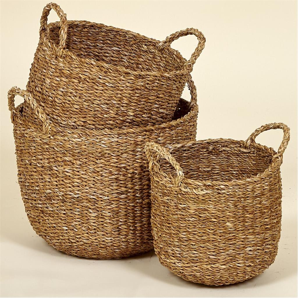 CISTELLES NATURAL DE PALLA Diam.35xh28 FOIMPEX (1 UD)