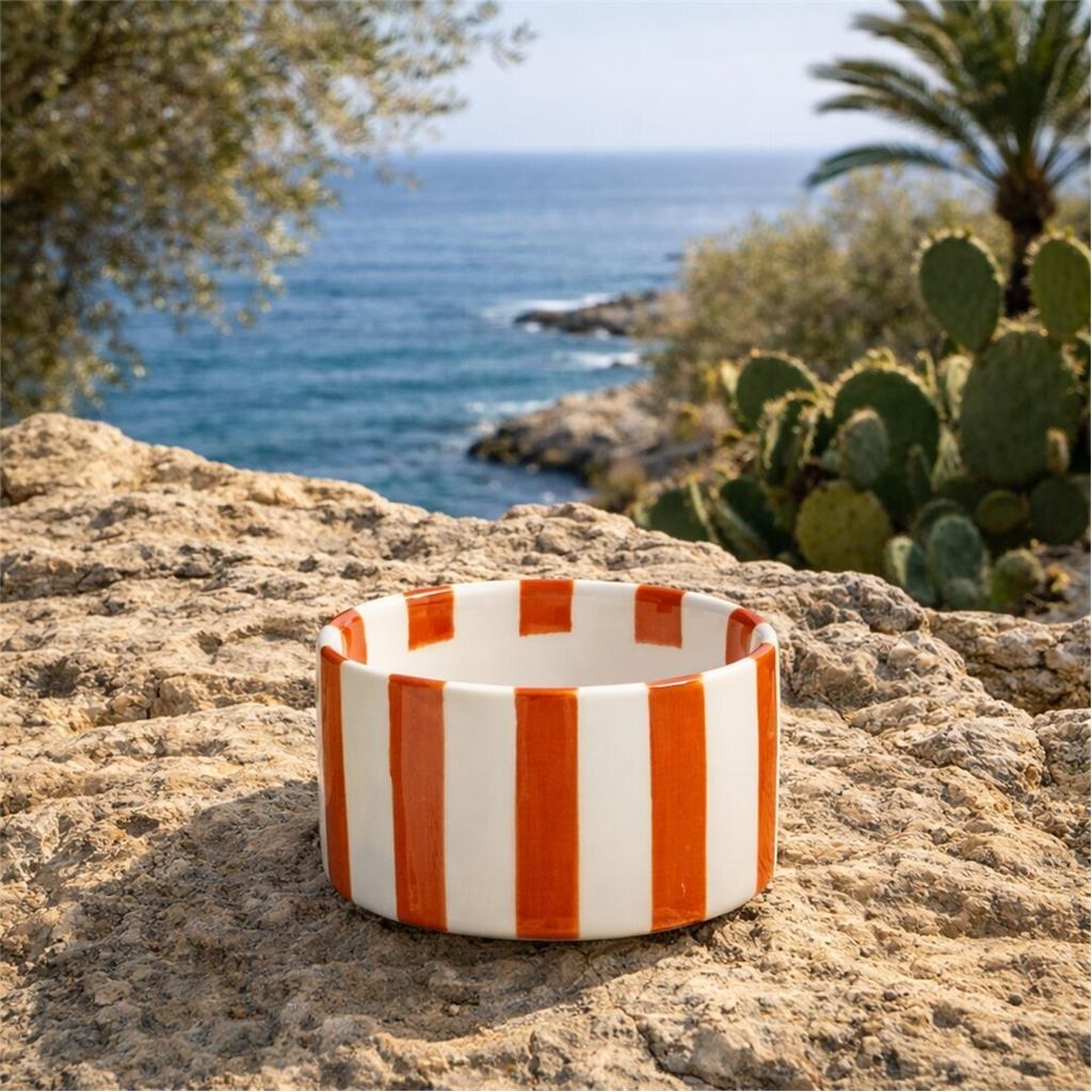 BOL RATLLES TERRACOTA diam.16xh5cm FOIMPEX (1 UD)