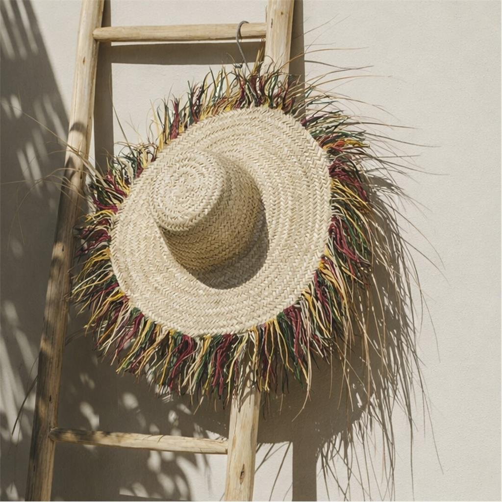 BARRET DE PALLA Diam.80cm FLECOS DE COLORS FOIMPEX (1 UD)