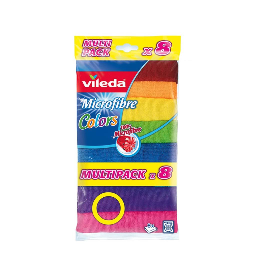 BAIETA MICROFIBRA COLORS VILEDA 8uds (1 PQ)