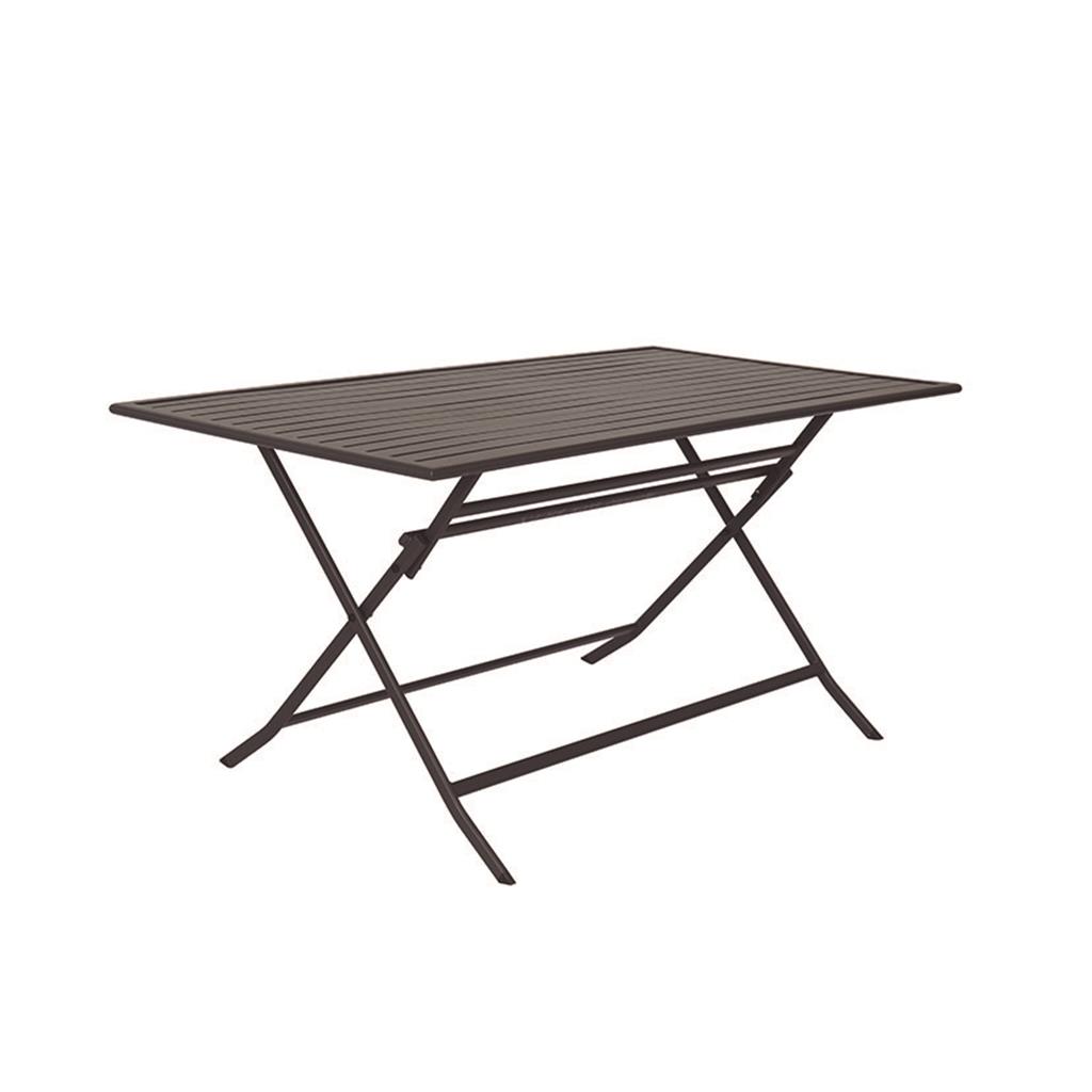 TAULA PLEGABLE ALUMINI MOD.AZUA-MODULA GRAFITO 150 x 80 cm.xh72cm (1 UD)