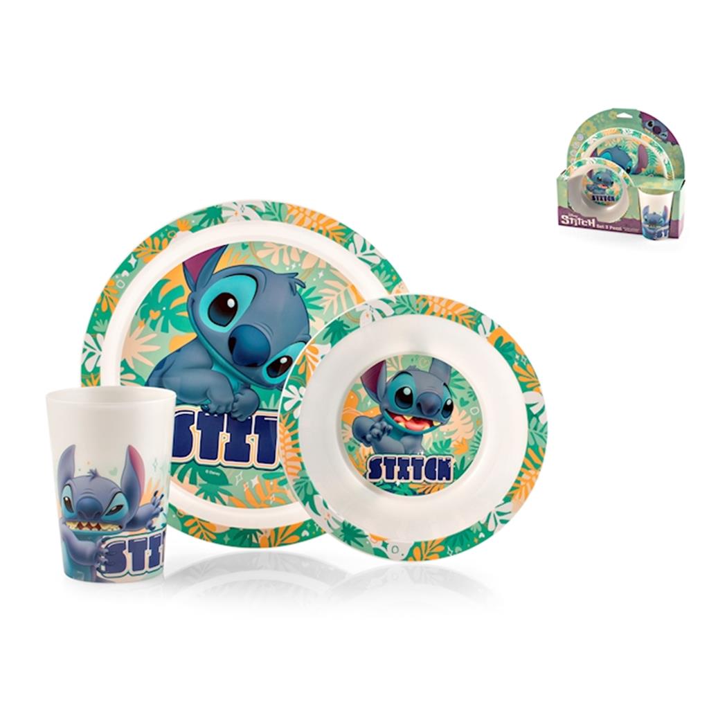 VAIXELLA INFANTIL 3 PCS MOD.BIMBO STITCH HAWAII (1 CJ)
