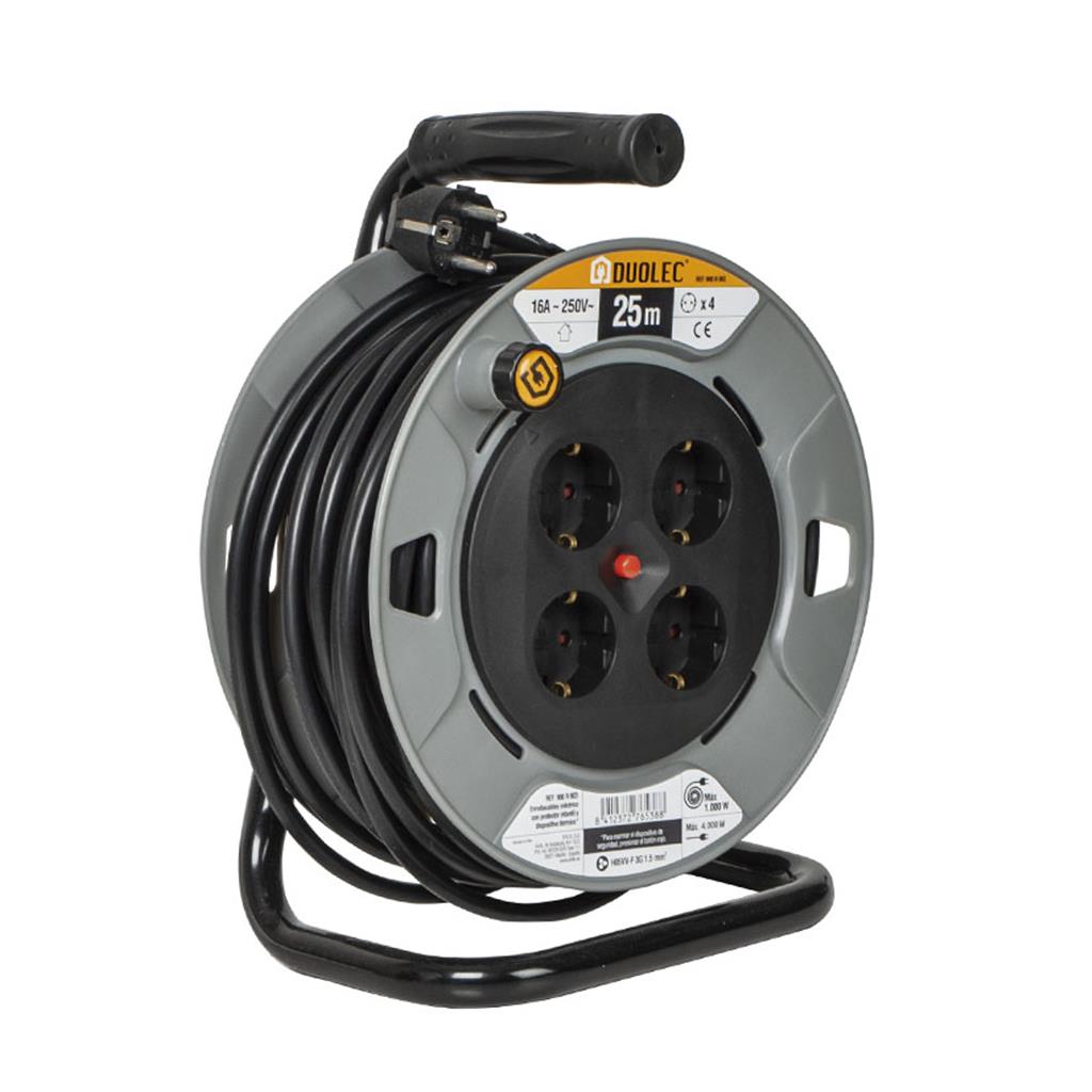 ENROLLACABLE DUOLEC PROFESSIONAL 25MT MAX. 3000 W (1 UD)